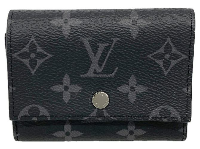 Portafoglio Tri-fold Louis Vuitton Monogram Eclipse