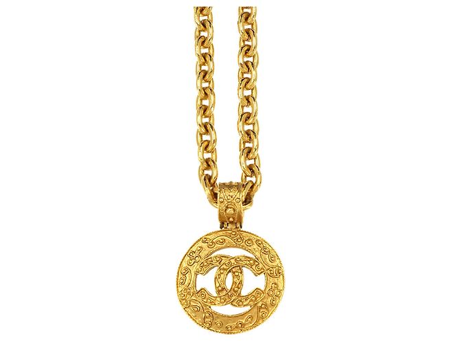 Collana lunga Chanel Coco Mark in oro