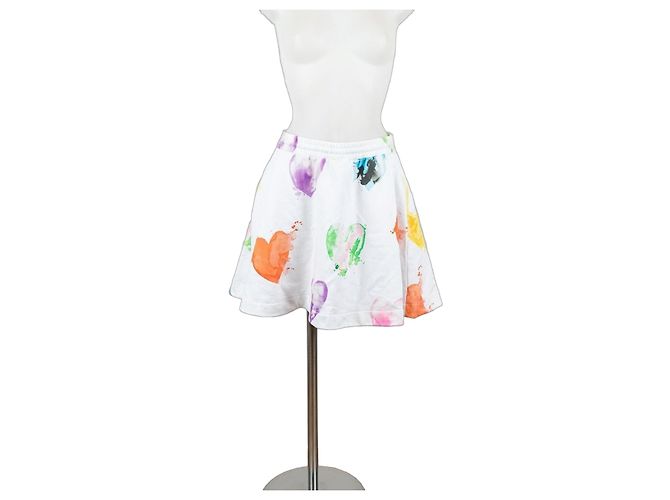 MSGM Mini Gonna in Cotone con Cuori