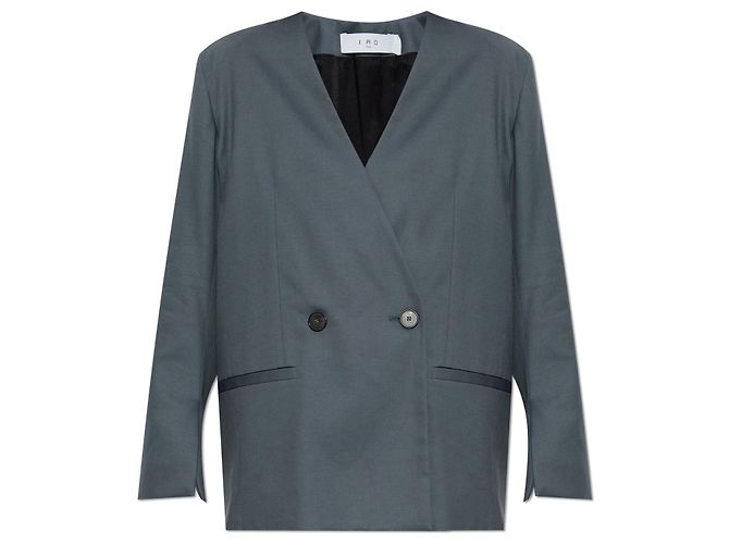 Blazer Sabrine Iro Grigio Cotone
