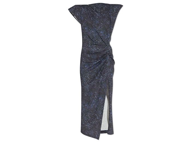Vestido Isabel Marant Nadela Azul Algodão