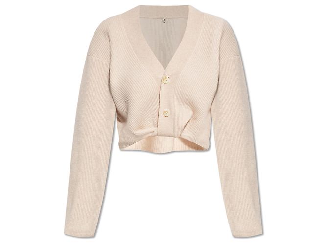 R13 Kaschmir-Cardigan Weiß Creme