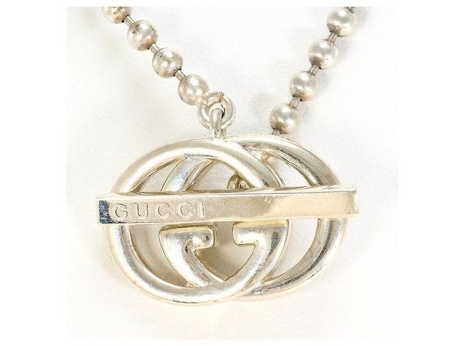 Collana Gucci Interlocking GG Argento