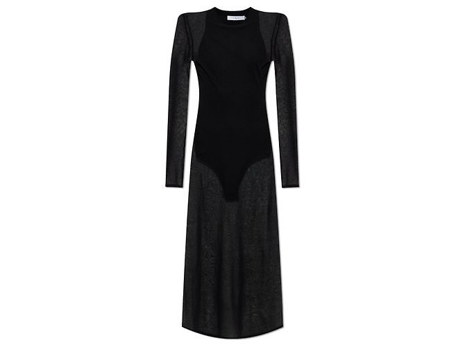 Abito midi Emala Iro in cotone nero