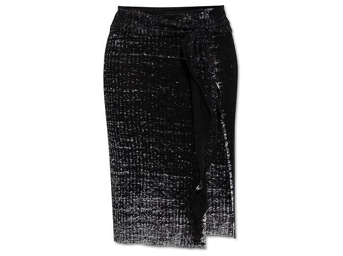 Falda Diesel M-EGANOID de lino negro