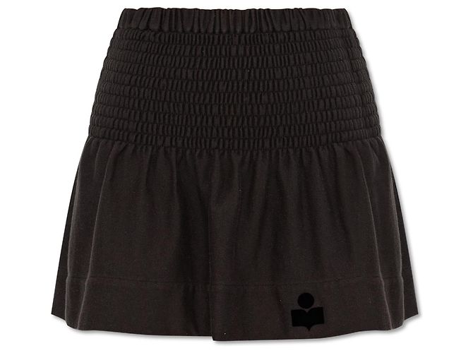 Isabel Marant Etoile Gonna Pacifica in cotone nera