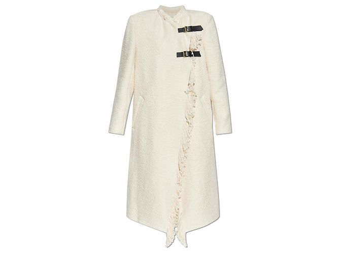 Isabel Marant Manteau Gameia en coton crème