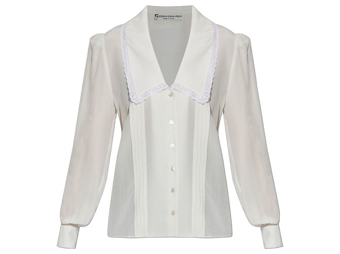 Camicia di seta Alessandra Rich Bianca