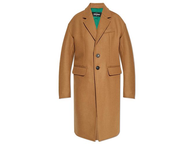 Dsquared2 beige wool coat
