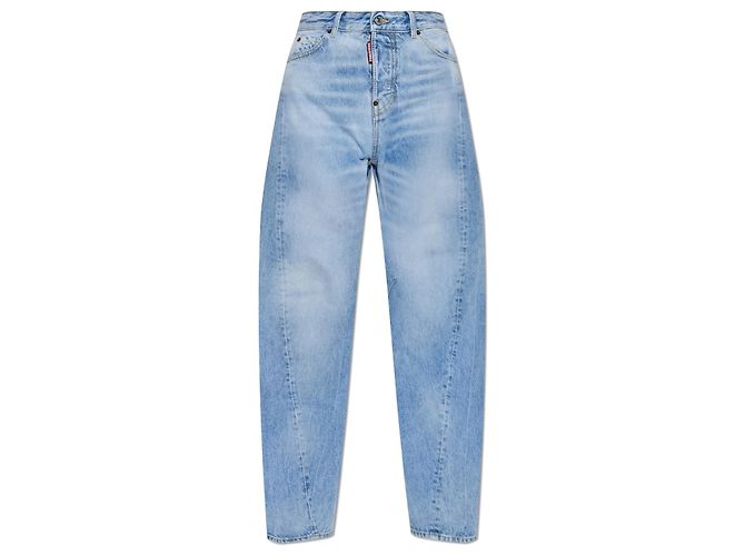 Dsquared2 D2 Twisted Jeans Light Blue Cotton