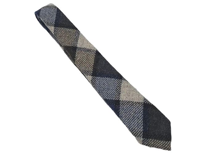 Thom Browne Check Wool Tie