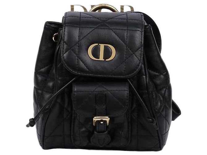 Dior Lambskin Karo Nano Backpack Black