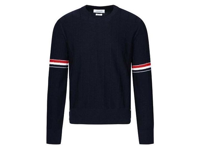 Thom Browne Wool Relaxed Pullover Knit