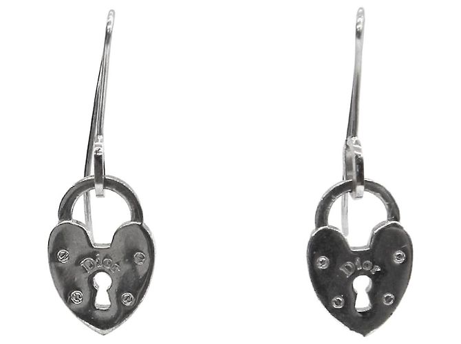 Dior Orecchini Heart Lock Silver