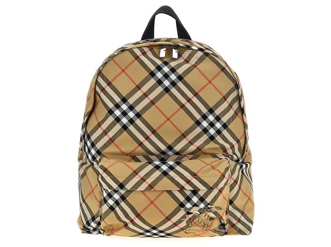 Burberry Beige Polyester Backpack