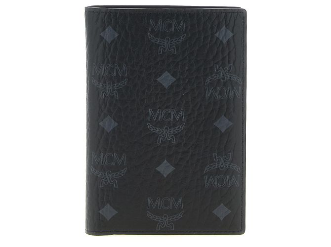 MCM Black Polyethylene Wallet