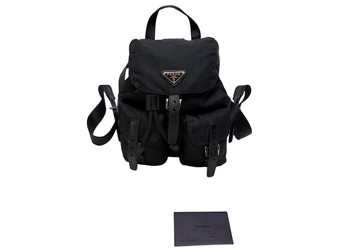 Prada Nylon Small Backpack Black (New Model,