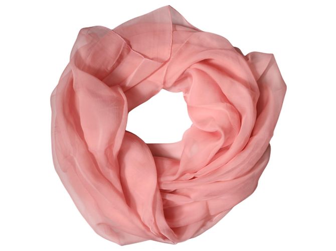 Dolce & Gabbana Lenço echarpe Wrap Retangular de Seda Rosa para Mulher