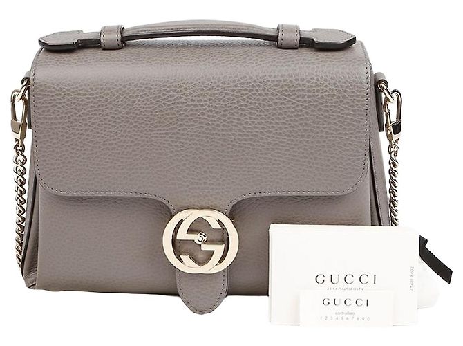 Gucci mala de ombro tote com pegas entrelaçadas