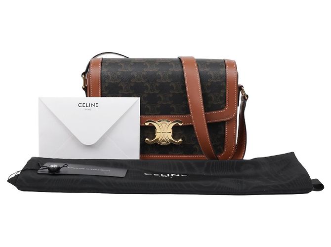 Céline Borsa a tracolla Classic Triomphe Canvas Tan