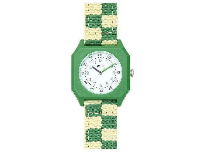 Autre Marque Relógio Checkered Summer Grass