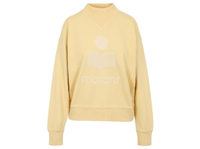 Isabel Marant Logo Yellow Ecru Sweatshirt