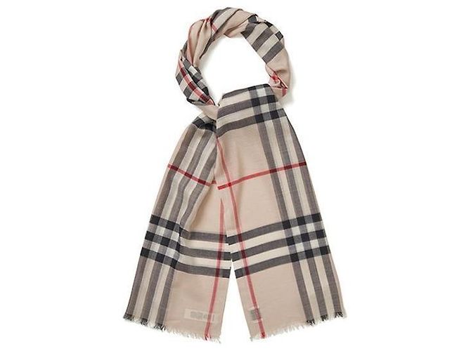 Burberry Cachecol de Lã e Seda Xadrez