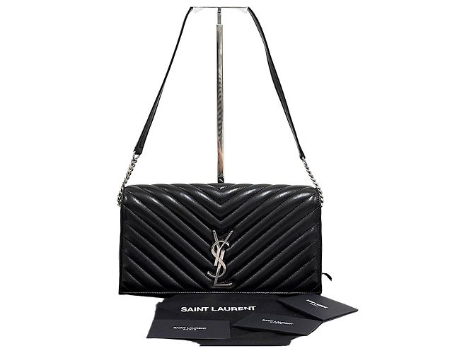 Autre Marque Borsa a tracolla Monogram Kate Chain Nera