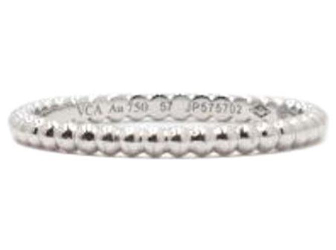 Anel Small Beaded Van Cleef & Arpels Branco