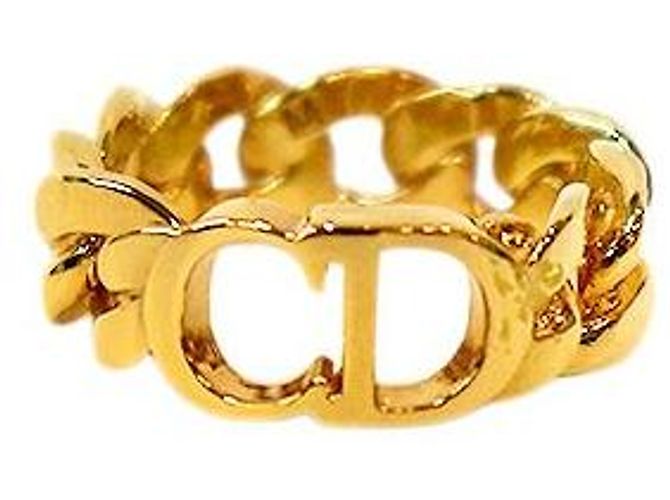 Dior Gold Ring CD Chain Ring Größe