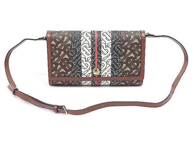 Burberry Borsa a tracolla Monogram Stripe E-Canvas