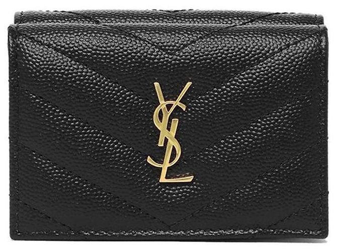 Autre Marque Mini Cartera Monogram Dorada Negra