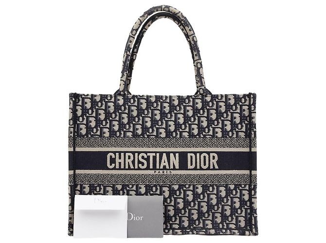 Dior Bolso Book Tote Oblik Medium Azul para Mujer
