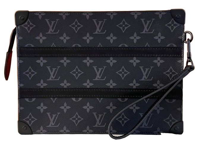 Louis Vuitton Clutch Trunk Pouch Monogram Eclipse