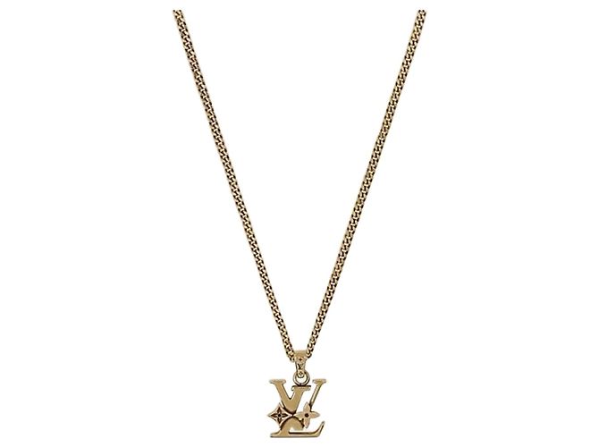 Louis Vuitton Colar com Pendente Monogram Low