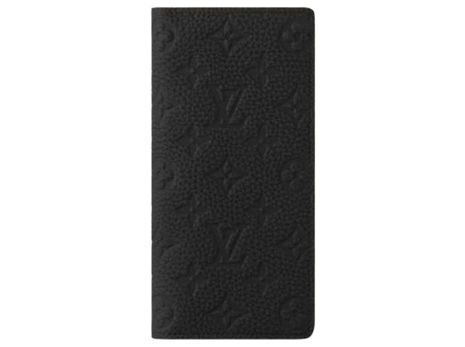 Louis Vuitton Brazza Wallet Black Tullio Leather