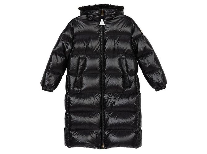 Moncler Long Down Jacket Black