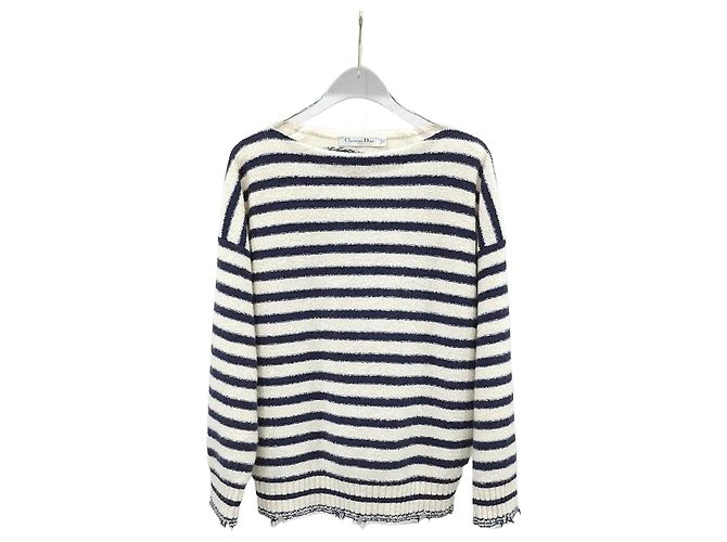Dior Gestreckter Strickpullover