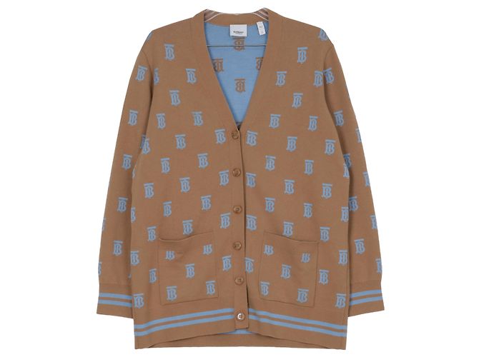 Burberry Tamanho do cardigan monograma