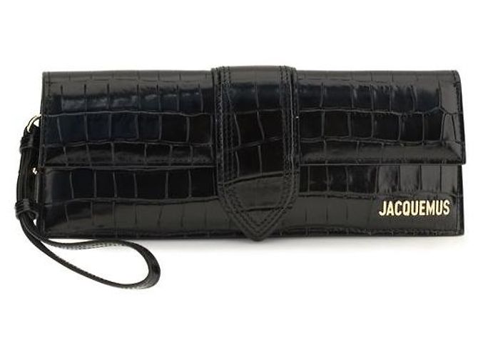Jacquemus Black Calf Leather Bos Taurus Clutch Bag