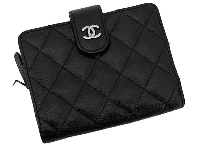 Chanel Caviar Silver Diary Wallet