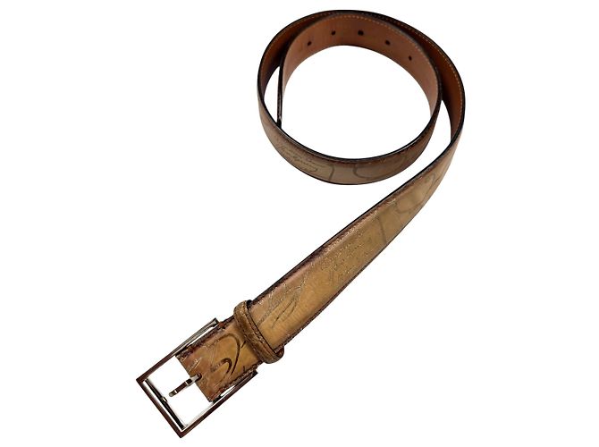 Berluti Leather Belt Brown