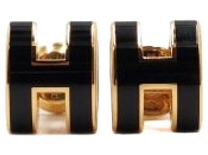 Hermès POP H Ohrringe Schwarz