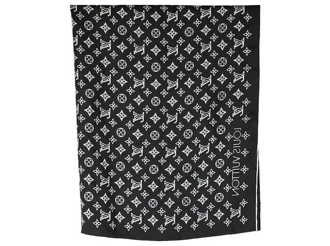 Louis Vuitton Monogram Flight Mode Square Scarf