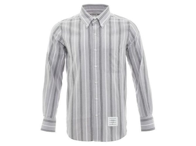 Thom Browne Camisa con brazalete de algodón rep stripe
