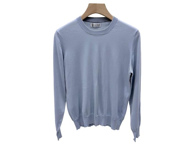 Brunello Cucinelli Strickpullover Hellblau