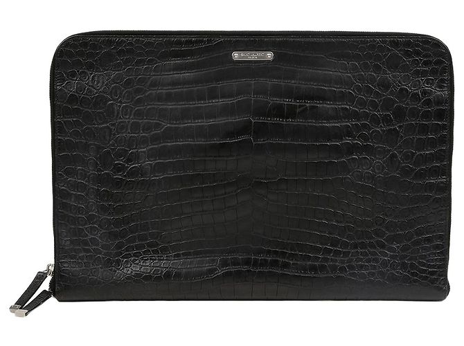 Autre Marque Clutch grabada negra
