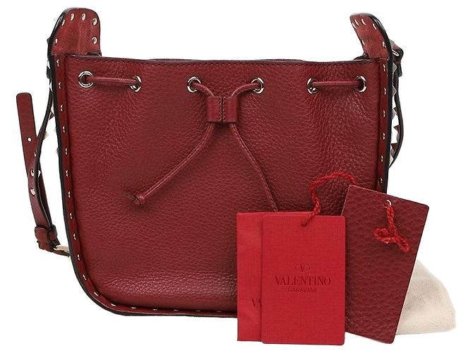 Valentino Borsa a secchiello Rockstud a tracolla