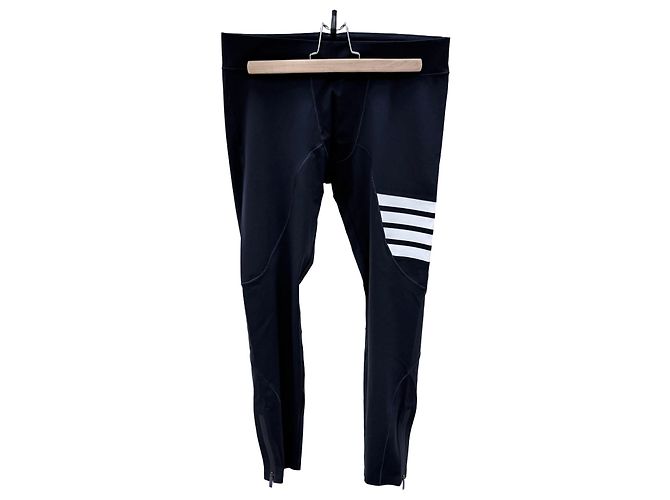 Thom Browne Diagonal Strap Polyamide Training Pants Navy