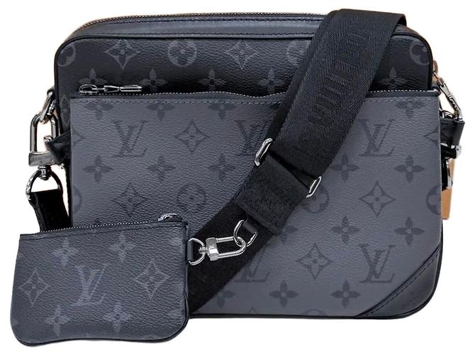 Louis Vuitton Borsa a tracolla Eclipse Trio Monogram Messenger